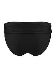 Pour Moi Charcoal Black Roll Top Free Spirit Bikini Briefs - Image 3 of 4