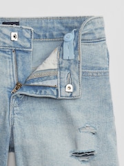 Gap Blue Medium Wash Denim Mid Rise Midi Shorts (5-14yrs) - Image 2 of 2