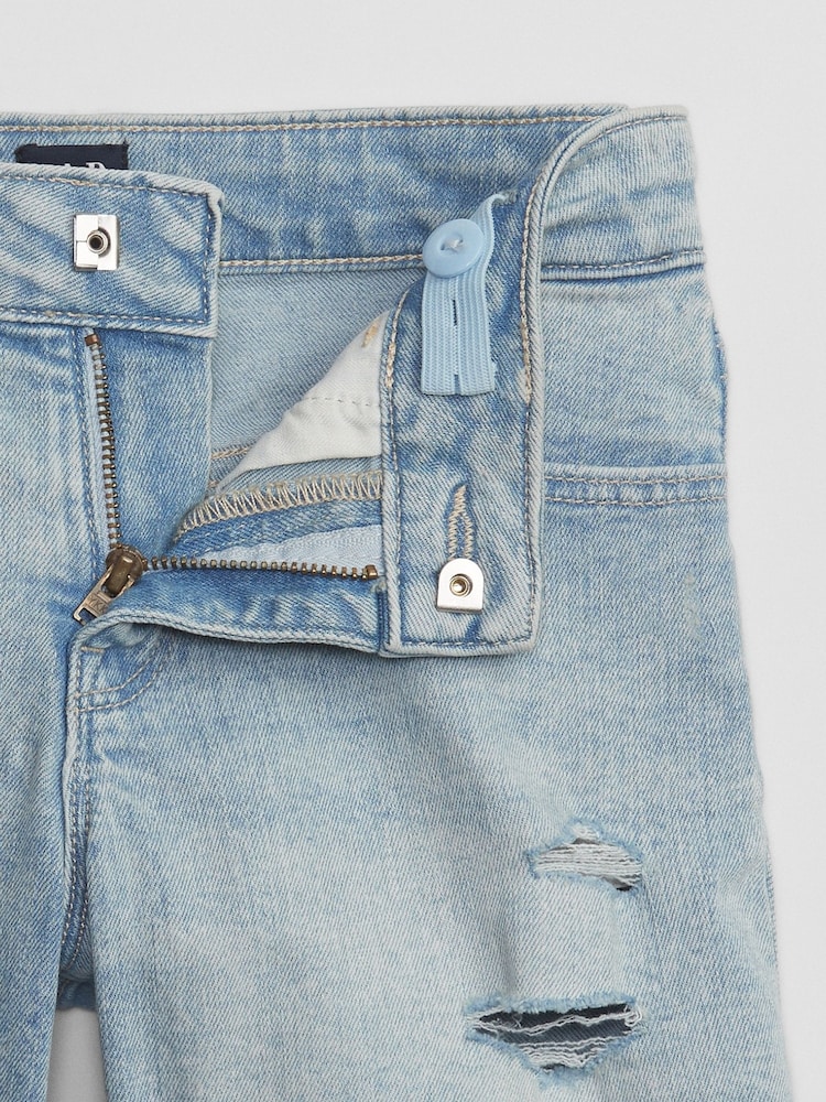 Gap Blue Medium Wash Denim Mid Rise Midi Shorts (5-14yrs) - Image 2 of 2