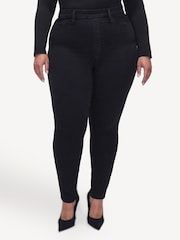 Good American Black Power Stretch Pull On Skinny Jeans - Image 10 of 13