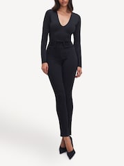 Good American Black Power Stretch Pull On Skinny Jeans - Image 13 of 13