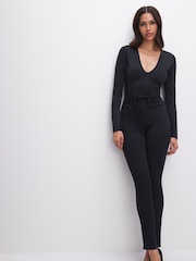 Good American Black Power Stretch Pull On Skinny Jeans - Image 6 of 7