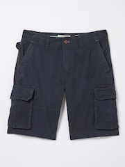 FatFace Breakyard Navy Blue Cargo Shorts - Image 4 of 4