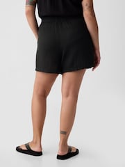 Gap Black Crinkle Cotton Pull On Short - Image 2 of 5