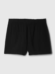 Gap Black Crinkle Cotton Pull On Short - Image 4 of 5