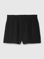 Gap Black Crinkle Cotton Pull On Short - Image 5 of 5