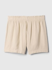 Gap Beige Crinkle Cotton Pull On Short - Image 5 of 6
