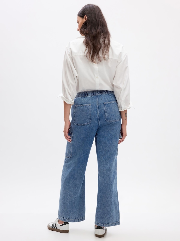 Gap Cargo-Jeans mit hoher Taille zum Anziehen - Bild 2 von 5
