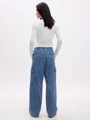 Gap Cargo-Jeans mit hoher Taille zum Anziehen - Bild 4 von 5