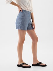Gap Blue 4" Chino Shorts - Image 3 of 4