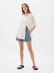 Gap Blue 4" Chino Shorts - Image 4 of 4