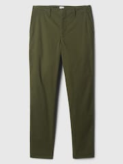 Verde - Pantalones chinos urbanos de tiro medio hasta el tobillo de Gap - Imagen 4 de 4