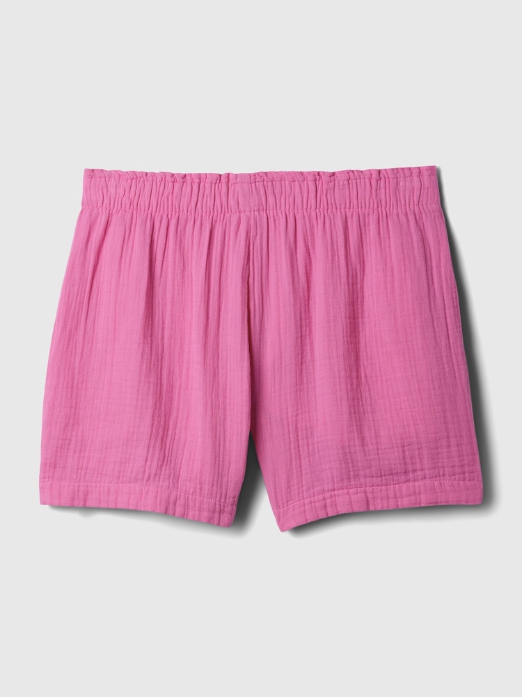 Gap Pink Crinkle Cotton Pull On Short - Image 7 of 7 Gap Pink Crinkle Cotton Pull On Short - Image 7 of 7