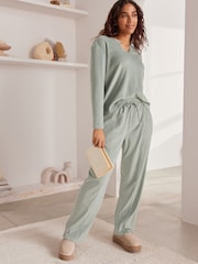 Bath & Body Works Green Fleece Top - Image 2 of 8