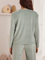 Bath & Body Works Green Fleece Top - Image 4 of 8