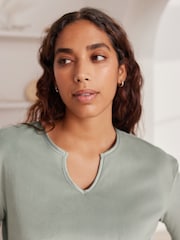 Bath & Body Works Green Fleece Top - Image 5 of 8