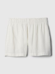 Gap Off White Crinkle Cotton Pull On Short - Image 5 of 6