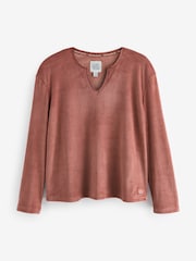 Bath & Body Works Rust Brown Fleece Top - Image 7 of 8