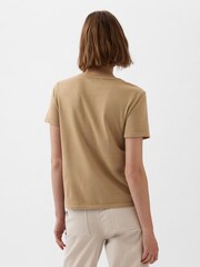 Gap Brown Cotton Short Sleeve Vintage Crew Neck T-Shirt - Image 2 of 4