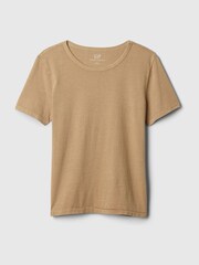 Gap Brown Cotton Short Sleeve Vintage Crew Neck T-Shirt - Image 4 of 4