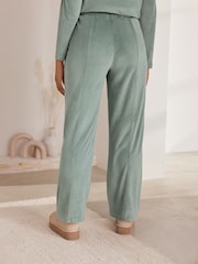 Bath & Body Works Green Fleece Wide Leg Trousers - Image 5 of 9