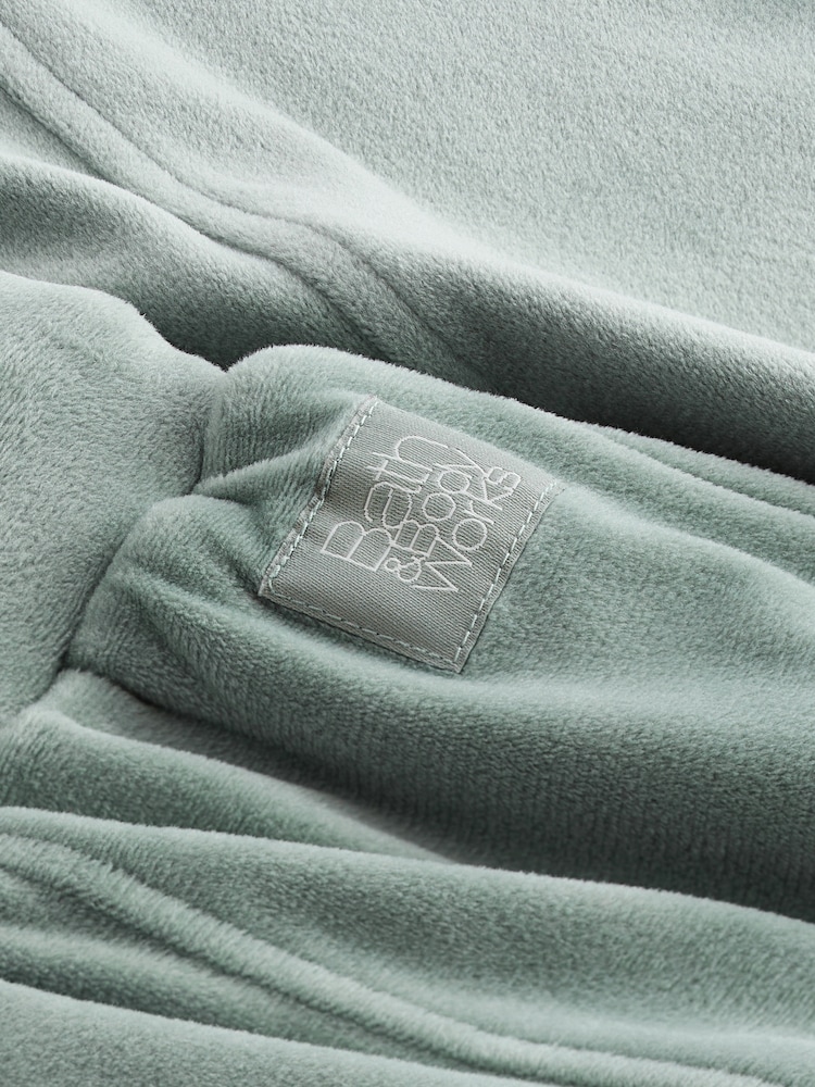 Bath & Body Works Green Fleece Wide Leg Trousers - Image 9 of 9