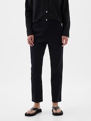 Gap Black Mid Rise Ankle Length Downtown Chinos - Image 2 of 4