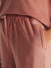 Bath & Body Works Rust Brown Fleece Wide Leg Trousers - Image 6 of 8