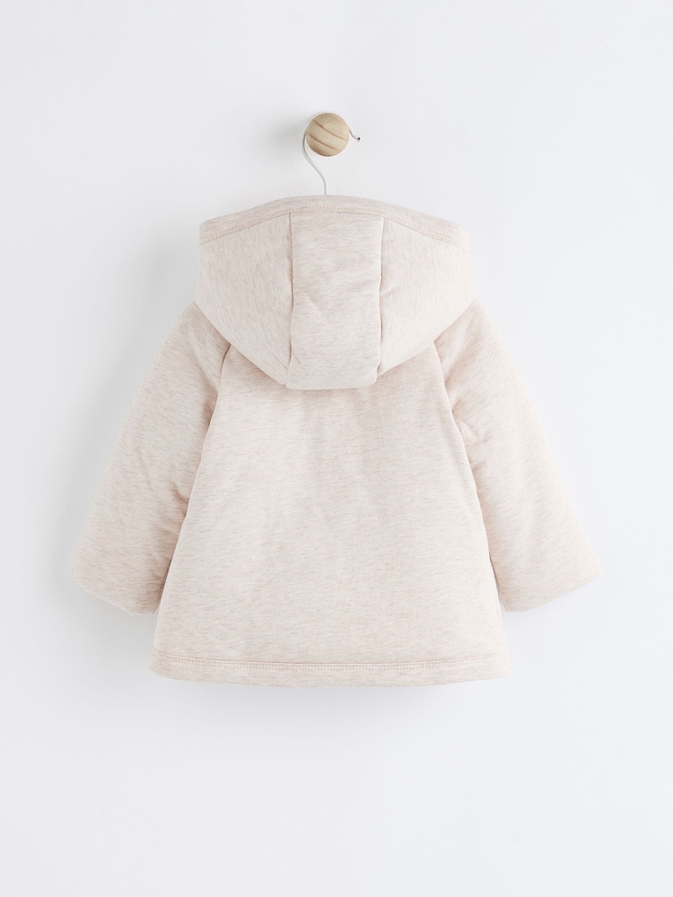 Creme - Wickel-Baby-Jerseyjacke mit Kapuze - Bild 2 von 7 Creme - Wickel-Baby-Jerseyjacke mit Kapuze - Bild 2 von 7