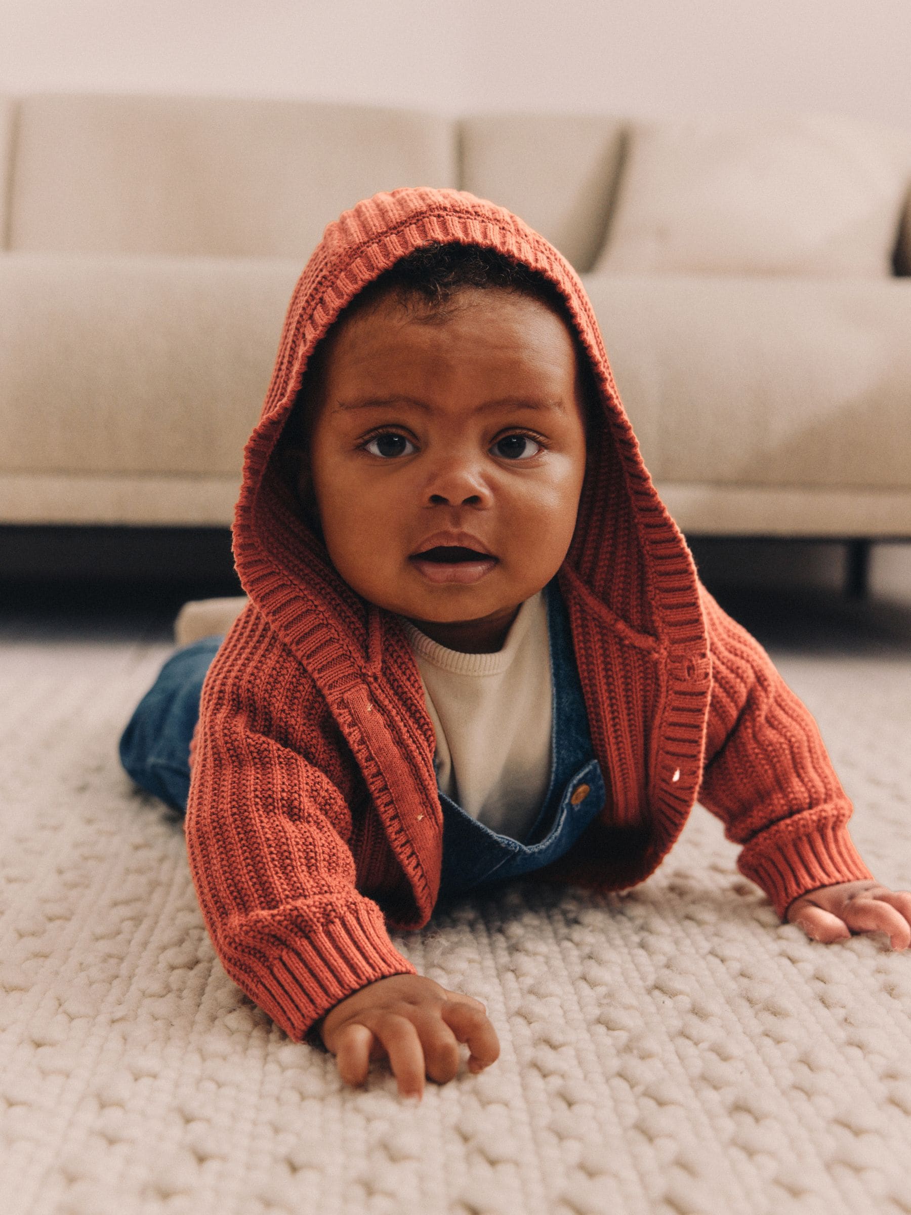 Buy Orange Baby Little Pumpkin Knitted Cardigan from Next Germany