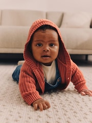 Orange Baby 'Little Pumpkin' Knitted Cardigan - Image 2 of 11