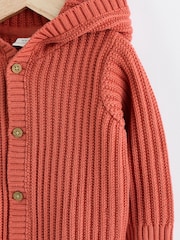 Orange Baby 'Little Pumpkin' Knitted Cardigan - Image 8 of 11