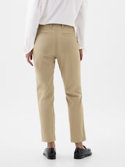 Gap Beige Mid Rise Ankle Length Downtown Chinos - Image 3 of 4