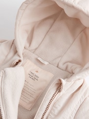 Cream Slogan Quilted Baby All-In-One Pramsuit - Image 5 of 8