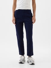 Gap Navy Blue Mid Rise Ankle Length Downtown Chinos - Image 2 of 7