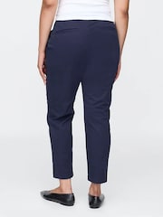 Gap Navy Blue Mid Rise Ankle Length Downtown Chinos - Image 5 of 7