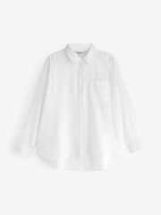 ONLY White Linen Blend Shirt - Image 5 of 5