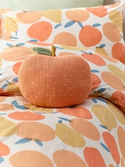 Peach Orange 100% Cotton Cushion - Image 1 of 4