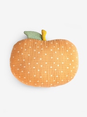 Peach Orange 100% Cotton Cushion - Image 4 of 4