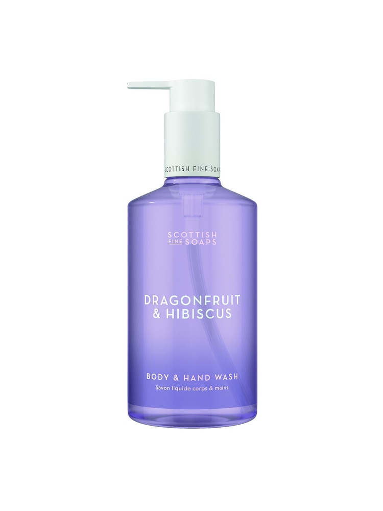 Scottish Fine Soaps Dragonfruit & Hibiscus Body & Hand Wash 300ml Pump Bottle - Image 1 of 2 Scottish Fine Soaps Dragonfruit & Hibiscus Body & Hand Wash 300ml Pump Bottle - Image 1 of 2