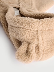 Brown Cosy Borg Bear Baby Pramsuit - Image 5 of 6