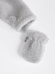 Grey Cosy Borg Bear Baby Pramsuit - Image 6 of 6