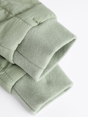Sage Green Quilted Baby Bomber Jacket - Image 7 of 7