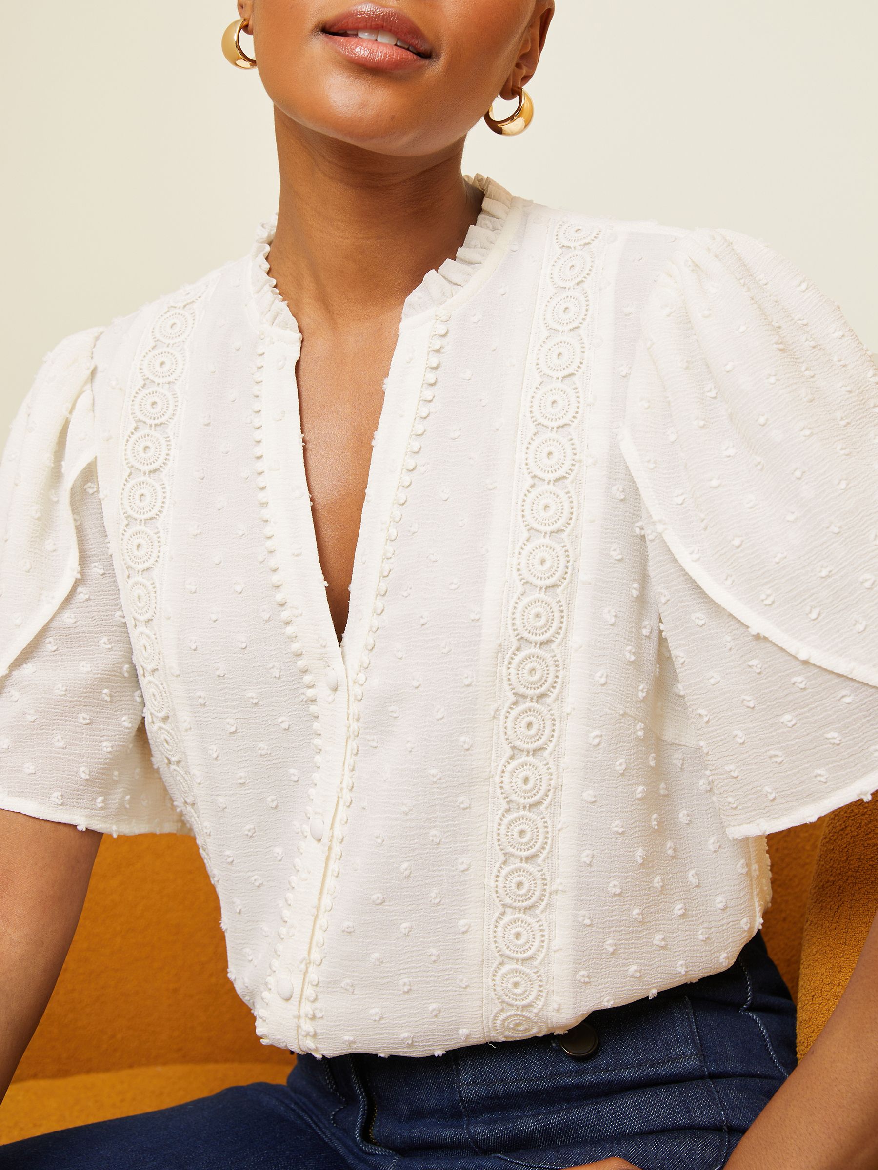 【訳あり】ヘイヴHeve tulip bonding blouse グレー Heve tulip bonding blouse Heve チューリップグレー
