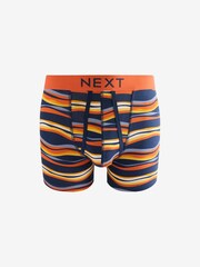 Orange/Blue Geometric A-Front Boxers 4 Pack - Image 3 of 7