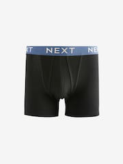 Black White Gold Waistband A-Front Boxers 8 Pack - Image 4 of 11