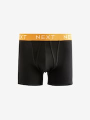Black White Gold Waistband A-Front Boxers 8 Pack - Image 9 of 11