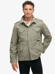 Superdry Green The Merchant Store Field 100% Cotton Jacket - Image 1 of 6