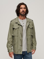 Superdry Green The Merchant Store Field 100% Cotton Jacket - Image 7 of 8