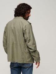 Superdry Green The Merchant Store Field 100% Cotton Jacket - Image 4 of 6